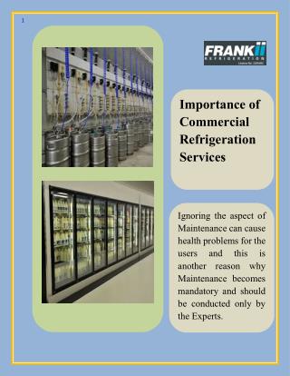 Importance of Commercial Refrigeration Services