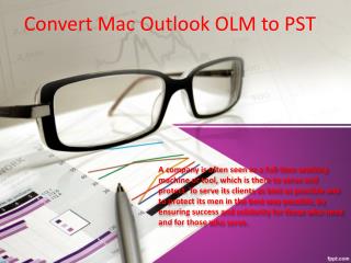 convert OLM to PST File Format