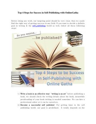 Tips & Tricks for Self Publish a book