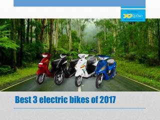 Best 3 electric bikes of 2017
