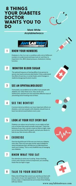 8 Things Your Diabetes Doctor Wants You To Do