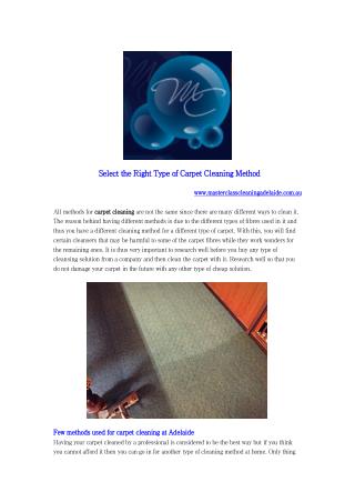 carpet cleaning services Adelaide