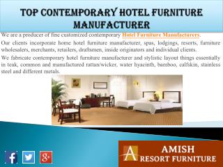 Top Contemporary Hotel Furniture Manufacturer