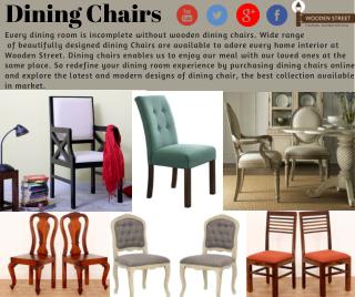 Dining Chairs in India at discount price @ Wooden Street