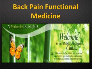 Back Pain Functional Medicine