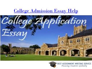 college admission essay help