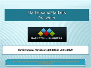 Barrier Materials Market worth 2.64 Billion USD by 2020