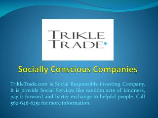 Socially Conscious Companies