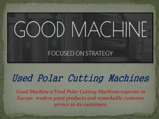 Used Polar Cutting Machines