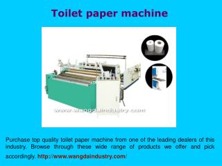 Toilet paper rewinding machine