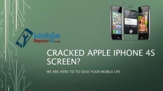 Best Apple iPhone 4s Repair Services from MobileRepairs4U