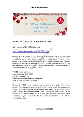 Microsoft 70-762 exam practice test