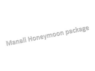 manali honeymoon package