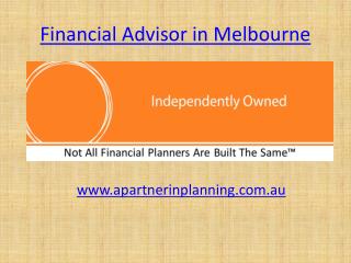 Financial Advisor in Melbourne