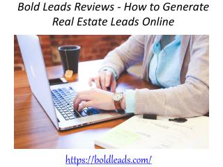 Bold Leads Reviews - How to Generate Real Estate Leads Online