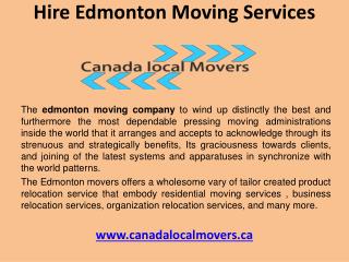 Find edmonton moving services