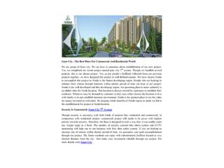 Gaur City –The Best Place For Commercial And Residential World