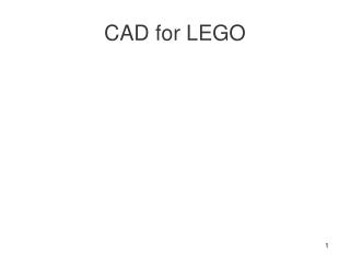 CAD for LEGO