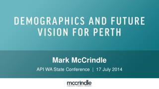 Perth australia demographics and a future vision 2020