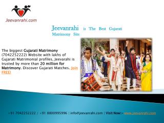 No1 #Gujarati matrimony sites 100% free in india