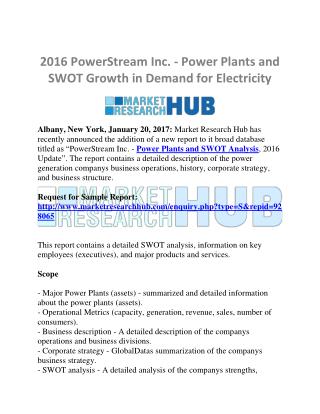 PowerStream Inc. - Power Plants and SWOT Growth Analysis Market Report