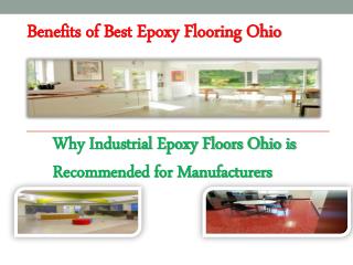 Benefits of Best Epoxy Flooring Ohio