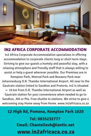 DAY TOURS IN GAUTENG - IN2 AFRICA CORPORATE ACCOMMODATION