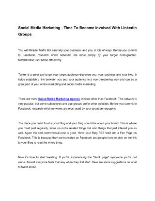 Social Media Marketing - Top Three Assets
