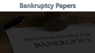 Bankruptcy Papers