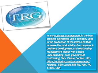 Managing Distribution Networks in York - Tacticalrg