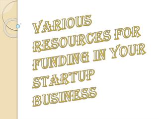 Resources for Your Startup Business Funding