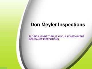 Commercial Insurance Inspections