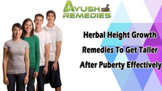 Herbal Height Growth Remedies To Get Taller After Puberty Effectively