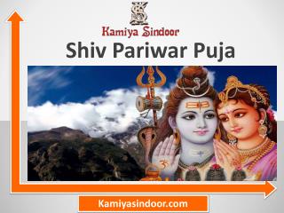 Shiv Pariwar Puja & Shiv Pariwaar Puja at Maha Shivaratri