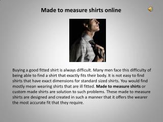 Mens shirt online