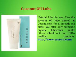 Coconut Oil Lube