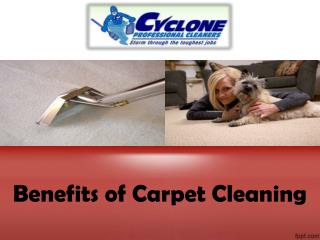 Benefits of Carpet Cleaning