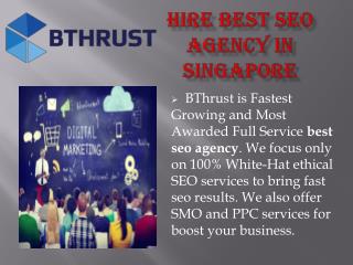 Hire best seo agency in singapore