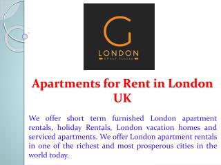 Apartments for Rent in London UK