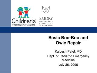 Basic Boo-Boo and Owie Repair