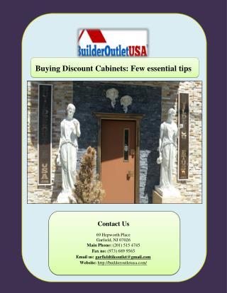 Buying Discount Cabinets: Few essential tips