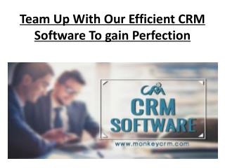 Team Up With Our Efficient CRM Software To gain Perfection