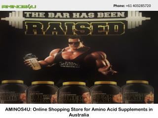 AMINOS4U: Online Shopping Store for Amino Acid Supplements in Australia