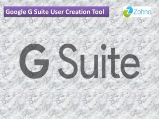 Google G Suite User Creation Tool