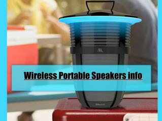 Wireless Portable Speakers info