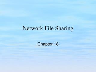 Network File Sharing