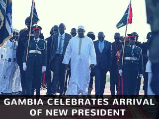 Gambia celebrates arrival of new president