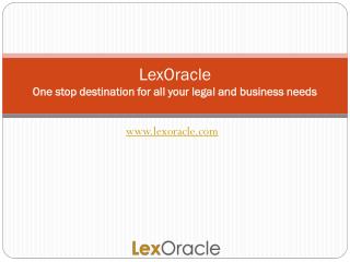 LexOracle: One Stop Destination For All Legal Business Needs