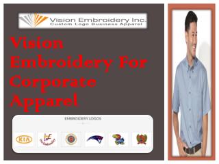 Vision Embroidery For Corporate Apparel