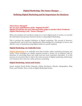 digital marketing